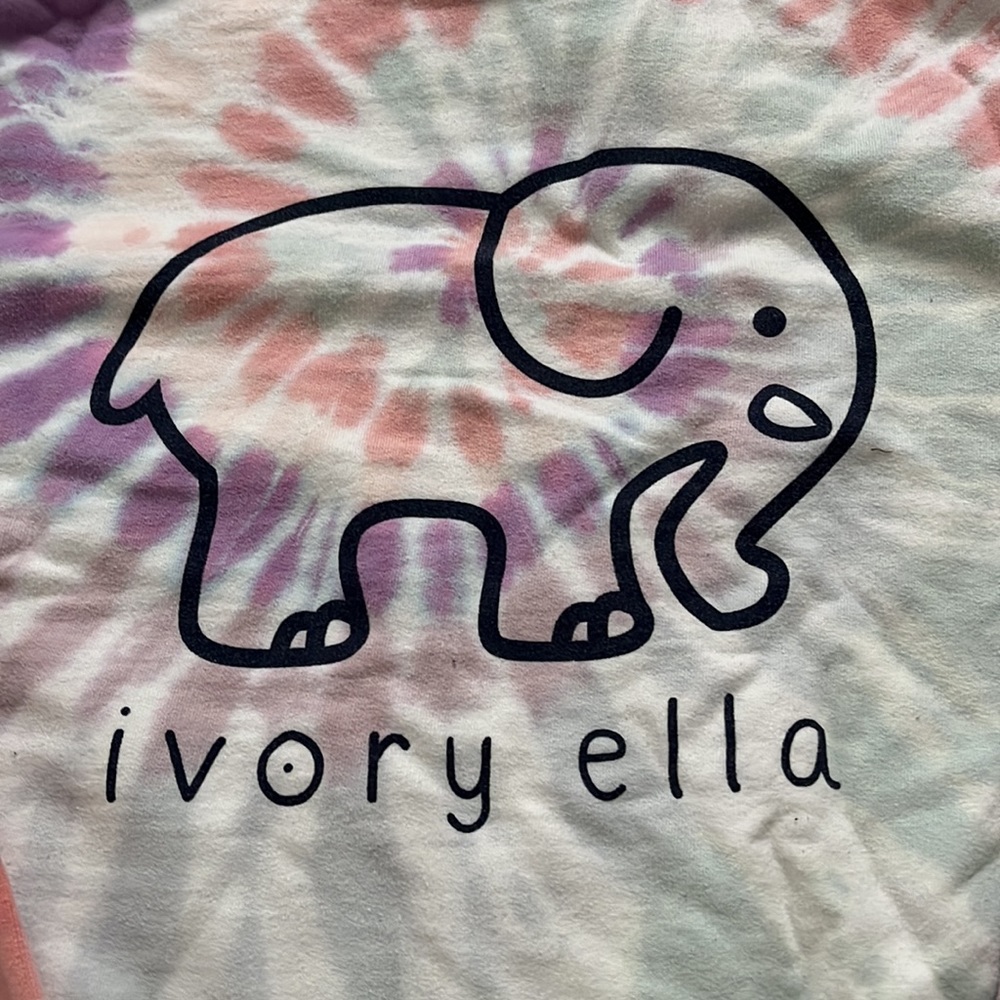 Ivory and Ella Hoodie Tie Dye 🐘 Small